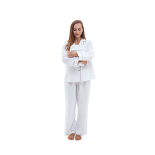  Brushed Cotton Long Pyjama Set, White Snooozeworld