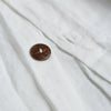 White Linen Blend Duvet Cover