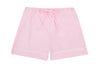 100% Cotton Poplin Blue Pyjama Shorts With White Ric Rac Detailing Sarah Brown London