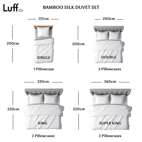 100% Organic Bamboo Silk Bedding Luff Sleep