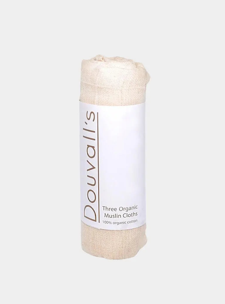 100% Organic Cotton Muslin Cloth X3 | Handmade in the UK Douvalls Beauty