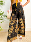 Black and Gold Wrap Around Trousers