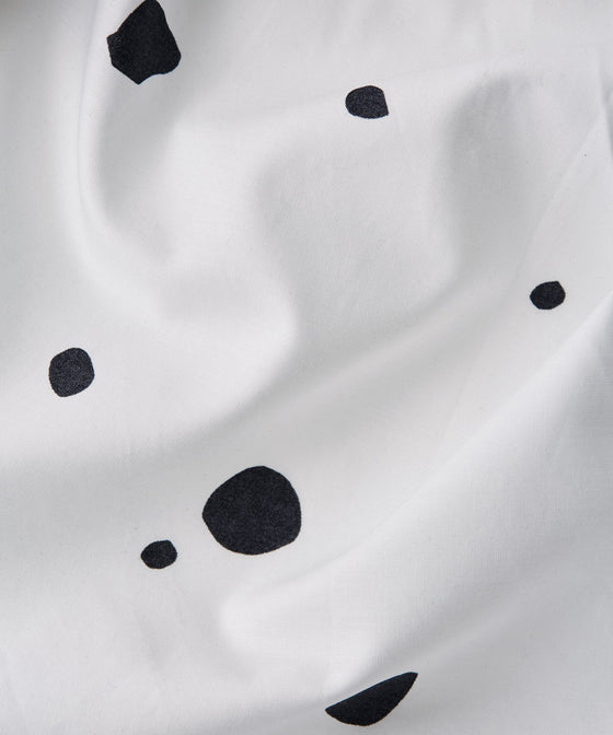 Spotty Charcoal Tencel Cotton Duvet Cover