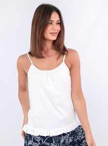  Isla Frilled White Cami inara