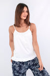 Isla Frilled White Cami