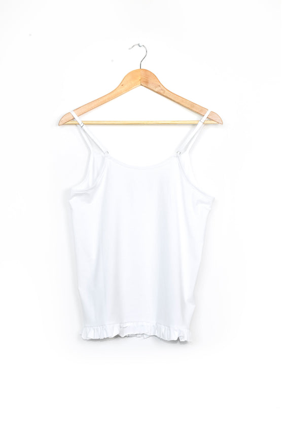 Isla Frilled White Cami