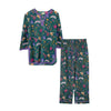 Lavender Fields Women's Floral Cotton Pyjamas