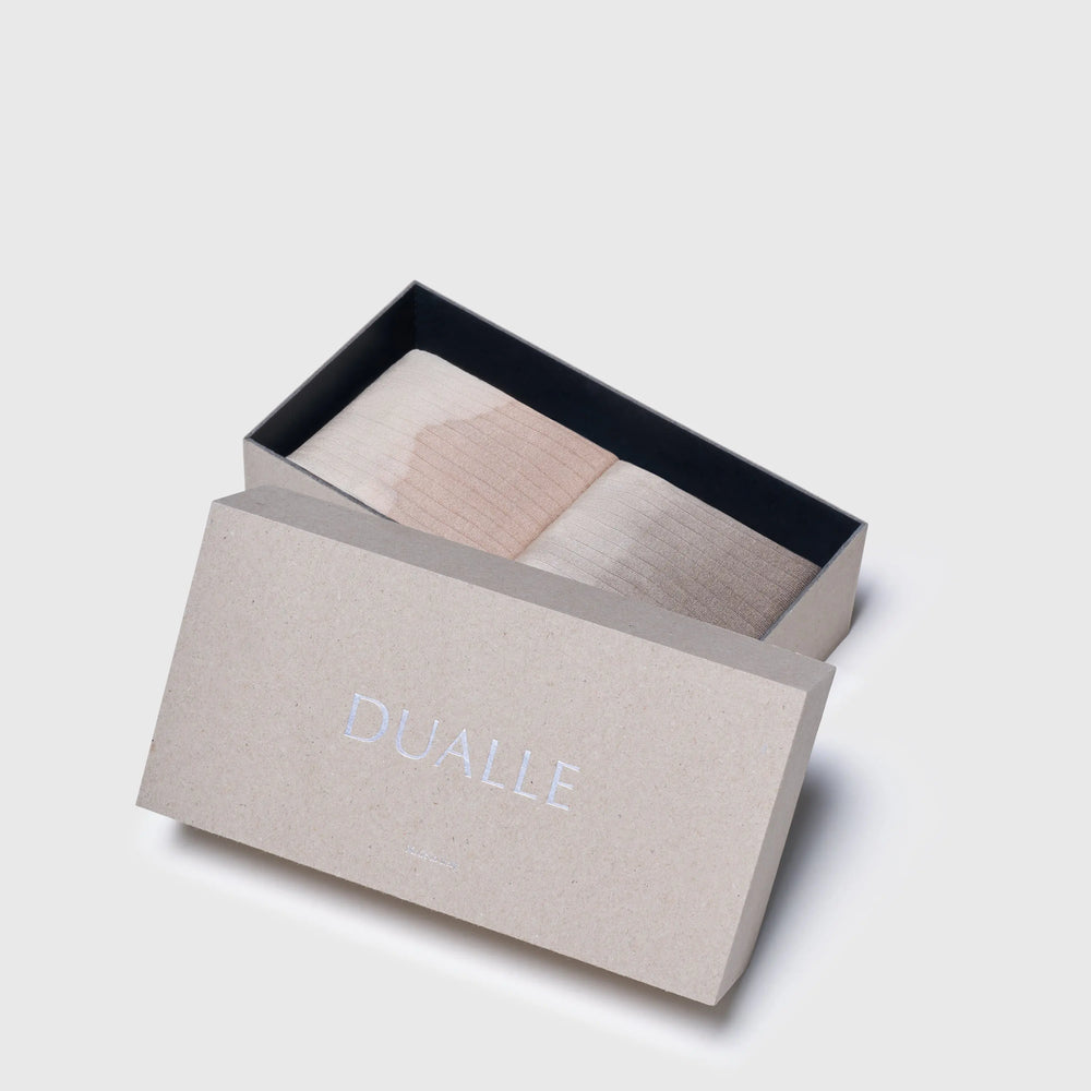 2-Pack Silk Ribbed Socks Dualle