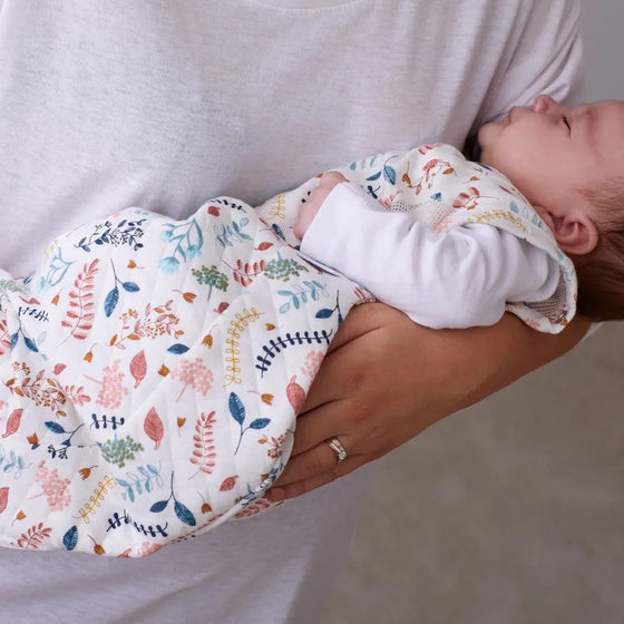 2.5 Tog Swaddle to Sleep Bag - Botanical Purflo