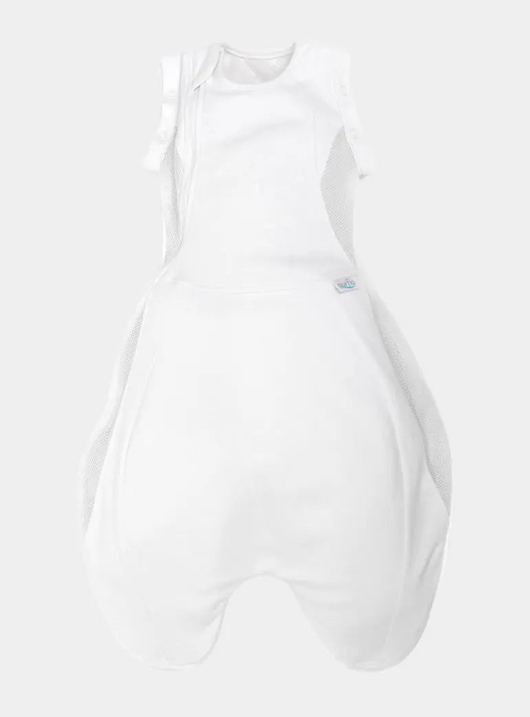 2.5 Tog Swaddle to Sleep Bag - Soft White Purflo