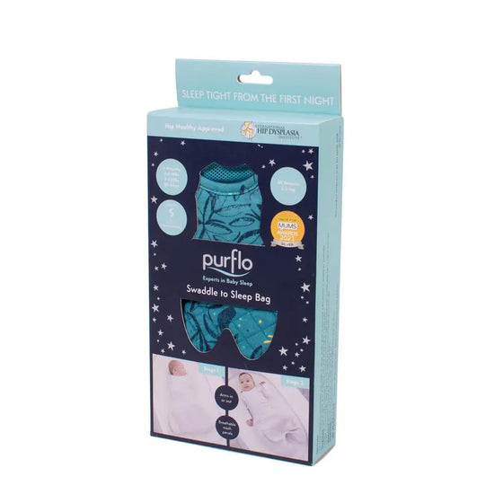 2.5 Tog Swaddle to Sleep Bag - Stargazer Purflo