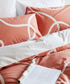 Terracotta Print Organic Cotton Duvet Cover