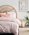 Light Pink Organic Cotton Duvet Cover Undercover Living