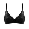 Born in Ukraine Image Lace Bralette Black NOKAYA