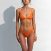 I.D. Line Soft Triangle Fine Orange Mesh Bralette NOKAYA