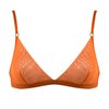 I.D. Line Soft Triangle Fine Orange Mesh Bralette NOKAYA