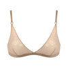 I.D. Line Soft Triangle Fine Nude Mesh Bralette NOKAYA