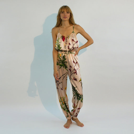 FLYING FLOWER Silk Camisole