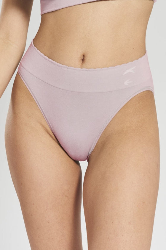 Asagao Seamless Stretch-Bamboo Briefs - Blossom Lilac