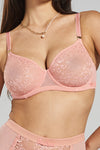 Betula Recycled-Tulle Underwired Balconette Bra - Dawnlight Coral