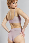 Asagao Seamless Stretch-Bamboo Briefs - Blossom Lilac