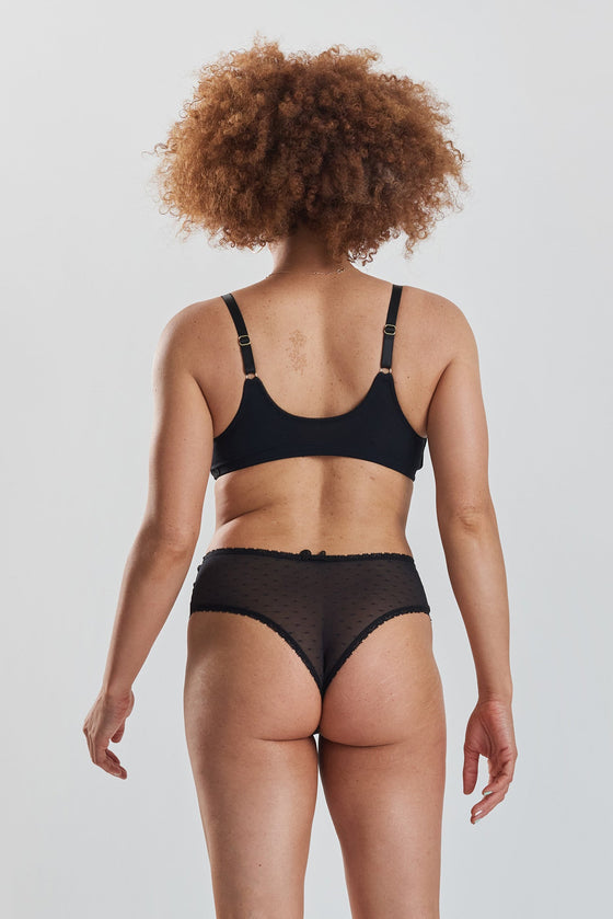 Birch Organic-Cotton Brazilian Briefs - Volcanic Black