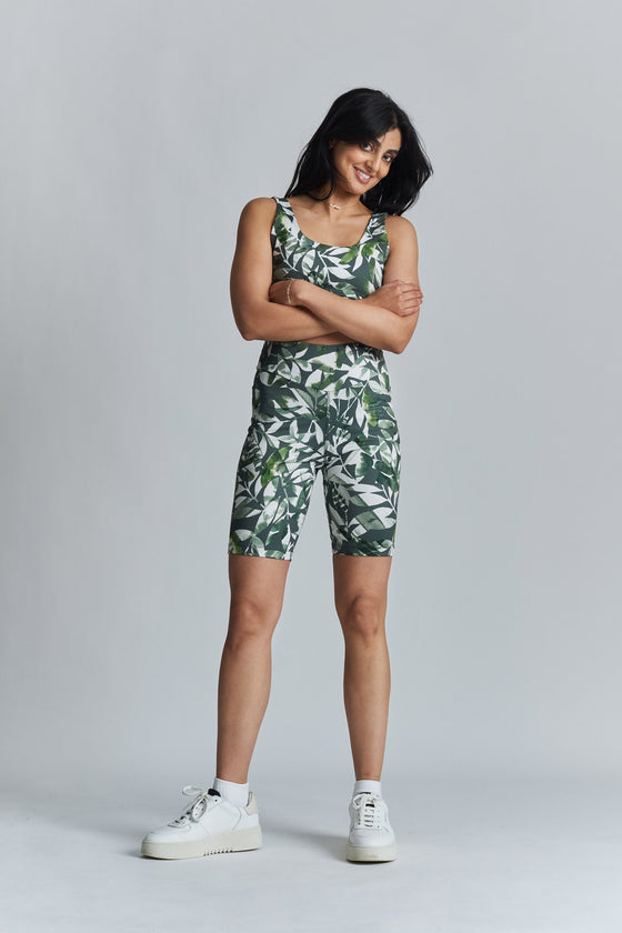 Arran Performance Cycle Shorts - Leaf Print