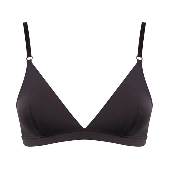 Ultra Black Soft Triangle Bralette NOKAYA