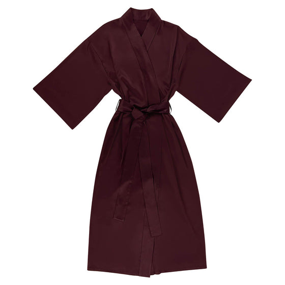 The Lady Silk Long Kimono Robe