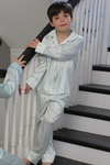 Teddy Glacier Stripe Boys Silk Pyjama Set