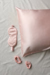 100% Mulberry Silk Pillowcase & Eye Mask Set - Pink NESS & ME