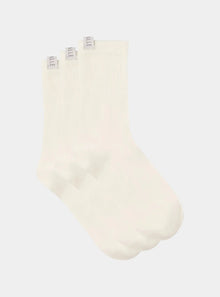  3-Pack Silk Ribbed Socks Dualle