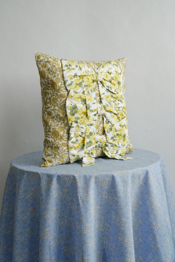 3 Bow Cushion Made With Liberty Fabric SAMBOURNE & CARLINE ROSE Coco & Wolf