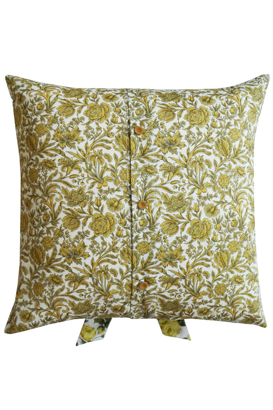 3 Bow Cushion Made With Liberty Fabric SAMBOURNE & CARLINE ROSE Coco & Wolf