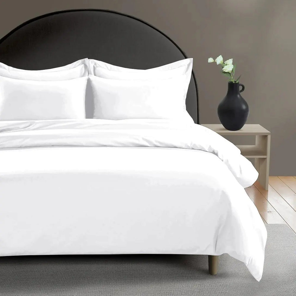 300 Thread Count Peaceful Empress Duvet Cover - Percale White