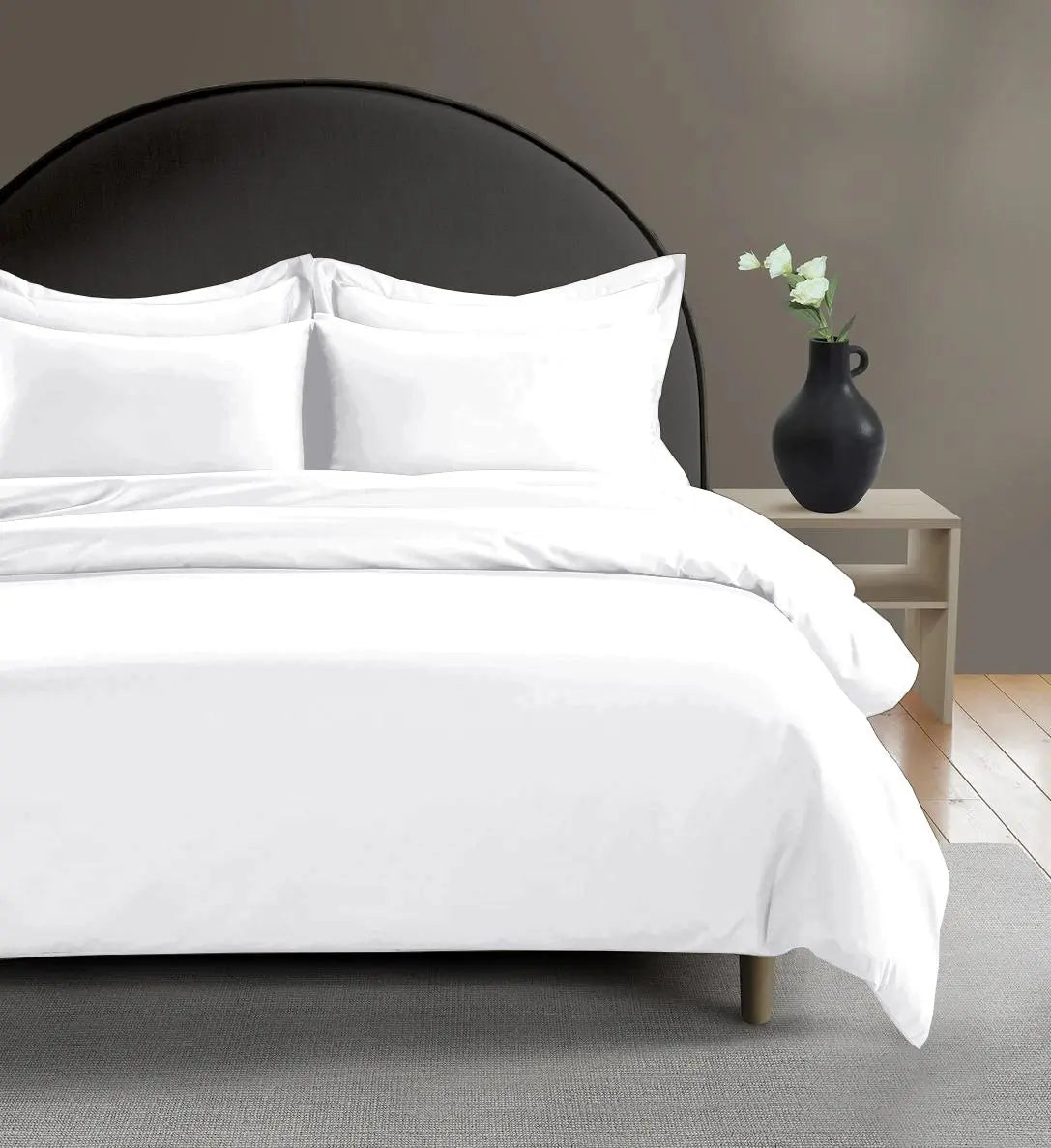 300 Thread Count Peaceful Empress Duvet Cover - Percale White