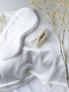 The Silk Sleep Set - Pearl White