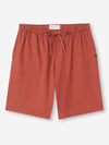 Rust Red Basel Micro Modal Stretch Men's Lounge Shorts