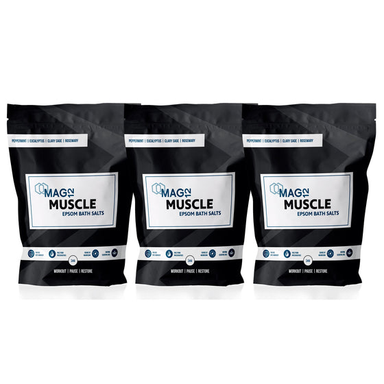 Muscle Epsom Bath Salts Bundle (3 X 1kg)