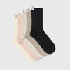 5-Pack Silk Ribbed Socks Dualle