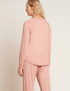 Dusty Pink Goodnight Women's Bamboo Raglan Sleep Top Boody