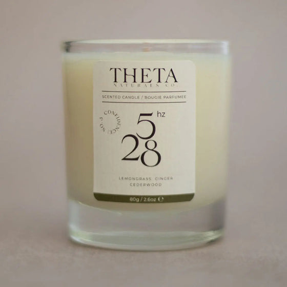 528Hz Confidence Candle - Solar Plexus Chakra Theta Naturals Co