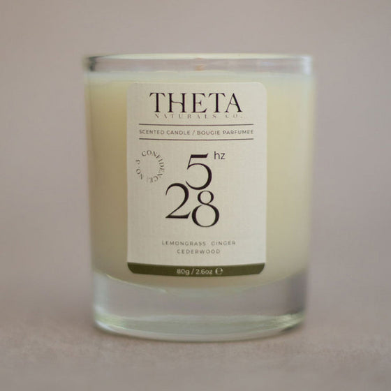 528Hz Confidence Candle - Solar Plexus Chakra Theta Naturals Co