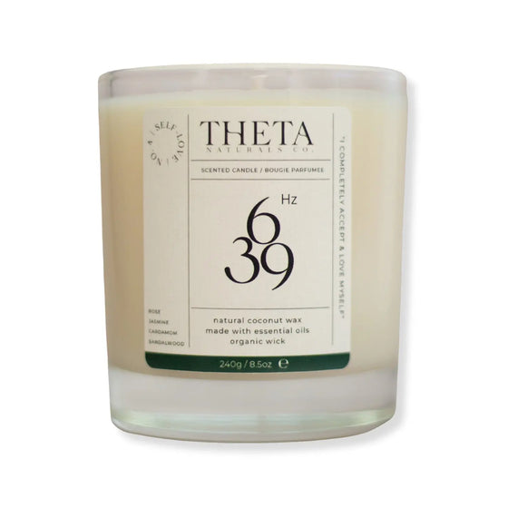 639Hz Self-Love Candle - Heart Chakra Theta Naturals Co