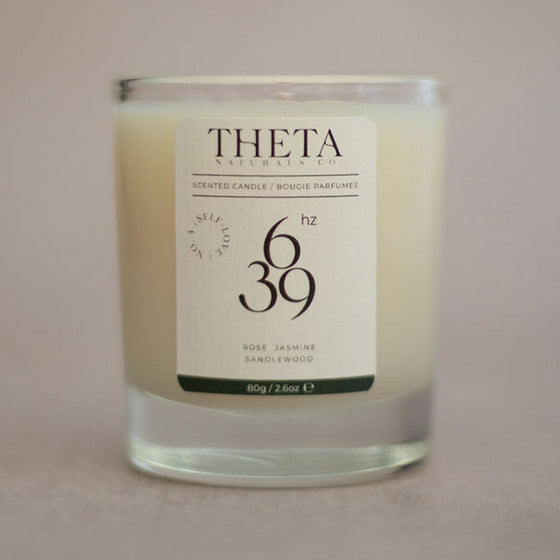 639Hz Self-Love Candle - Heart Chakra Theta Naturals Co