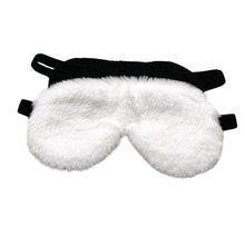  White Faux Fur Eye Mask by CosyPanda CosyPanda