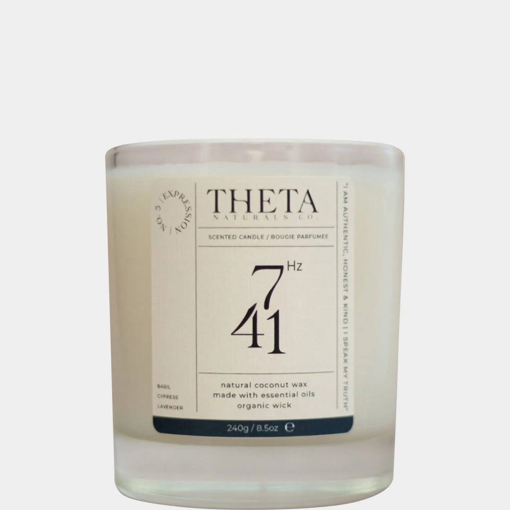 741Hz Expression Candle - Throat Chakra Theta Naturals Co