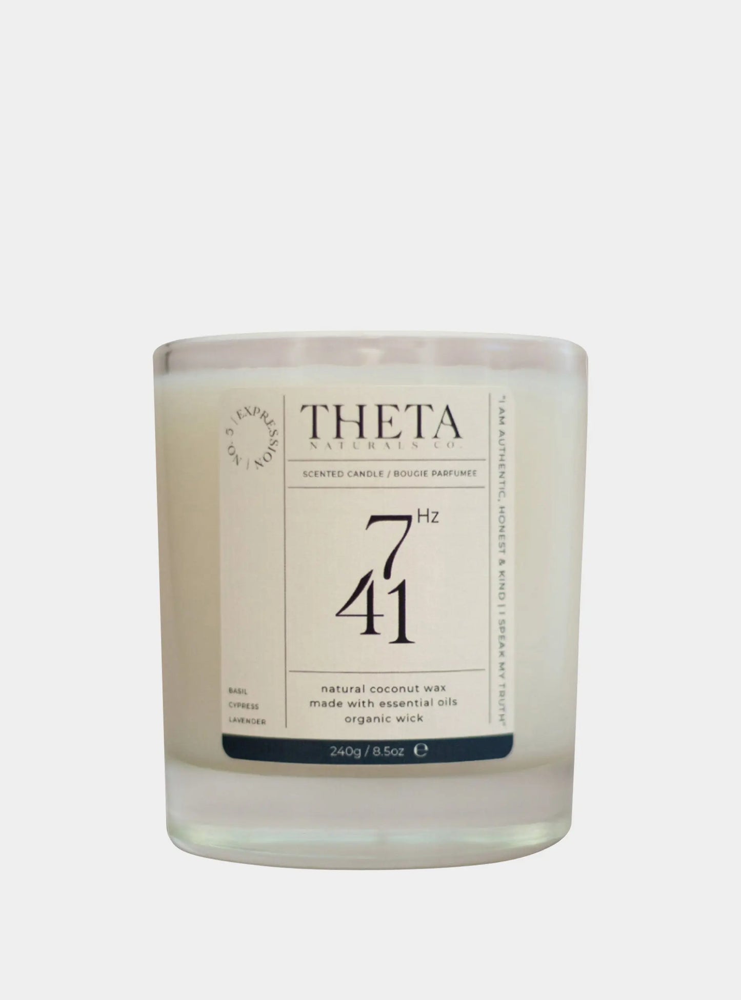 741Hz Expression Candle - Throat Chakra Theta Naturals Co