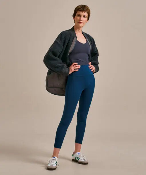 Ocean Teal Mallea 7/8 High Rise Leggings BAM Clothing