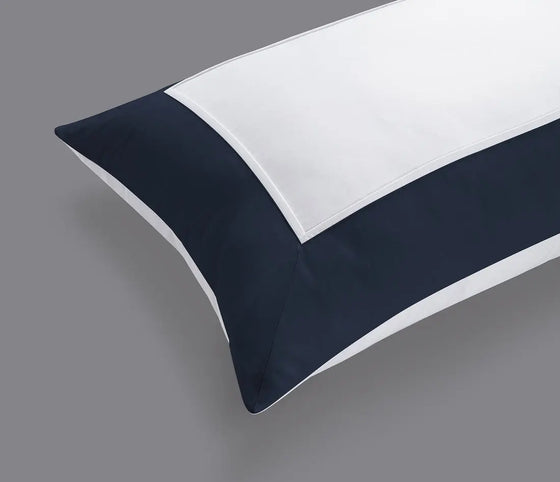 800 Thread Count Egyptian Cotton Windsor LUXE Bedding Set - Navy Bedding Envy